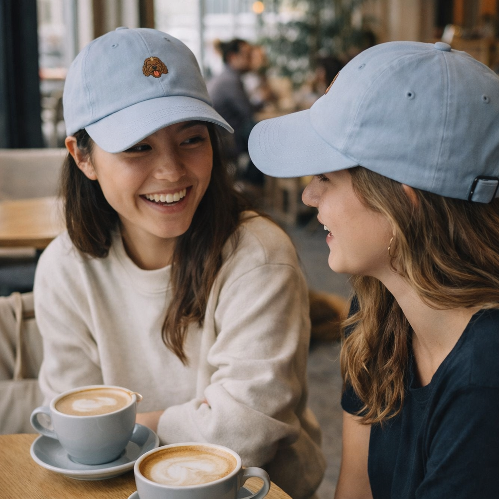Spanish Water Dog Embroidered Dad Cap – Curly Energy