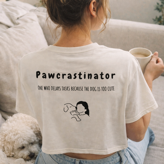 Pawcrastinator – Dog Mom Crop Top