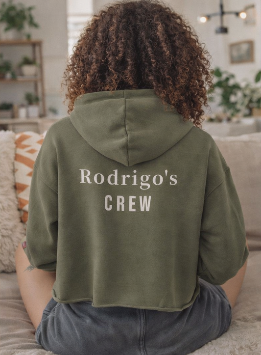 Spanish Water Dog Crop Hoodie | Custom Name Edition