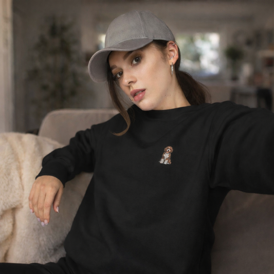 Spanish Water Dog Embroidered Sweatshirt | Curly Energy