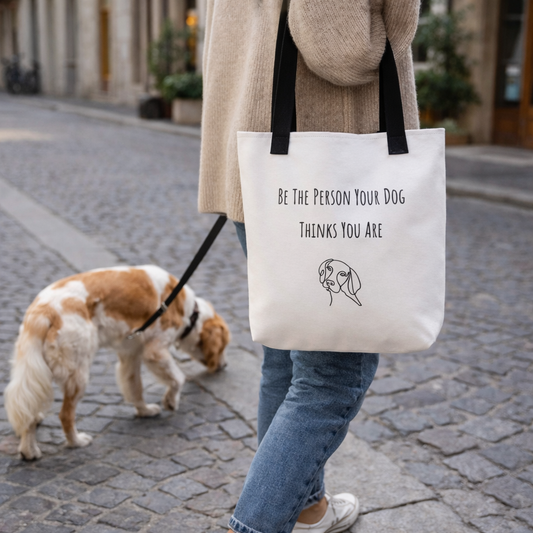 Be the Person Your Dog Thinks You Are Tote Bag